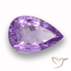 9,17 ctw natürlicher Mittelviolett Amethyst, Birnenform, VVS-VS