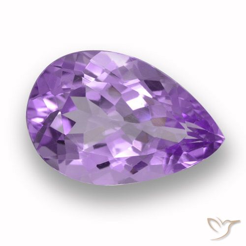 5.18ct Natürlicher Rosaig-violett Amethyst, Birnenform, VVS-VS