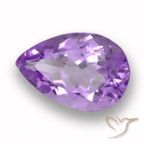 9,17 ctw natürlicher Rosaig-violett Amethyst, Birnenform, VVS-VS