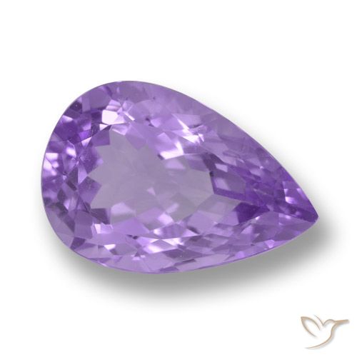 5.85ct Natürlicher Mittelviolett Amethyst, Birnenform, VVS-VS