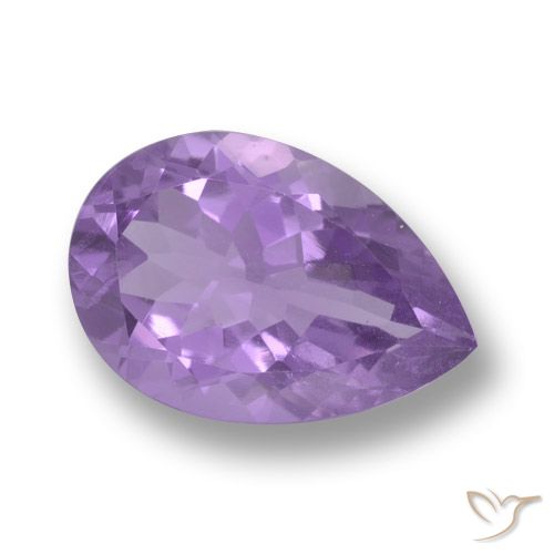 5.30ct Natürlicher Mittelviolett Amethyst, Birnenform, VS