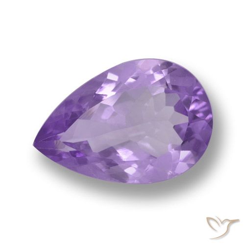 4.96ct Natürlicher Mittelviolett Amethyst, Birnenform, VVS-VS