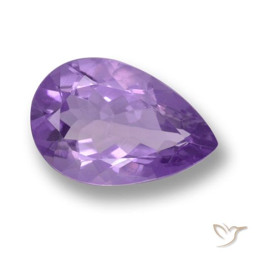 4.49ct Natürlicher Mittelviolett Amethyst, Birnenform, VVS-VS