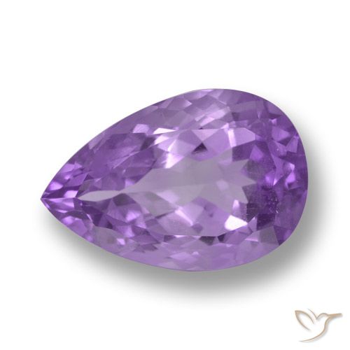 6.26ct Natürlicher Tiefviolettes Violett Amethyst, Birnenform, VS