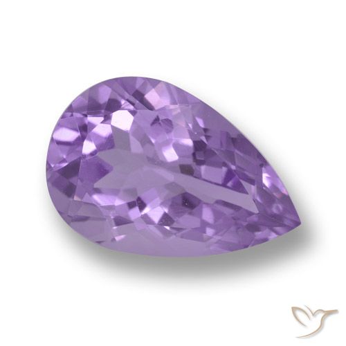 4.94ct Natürlicher Rosaig-violett Amethyst, Birnenform, VVS
