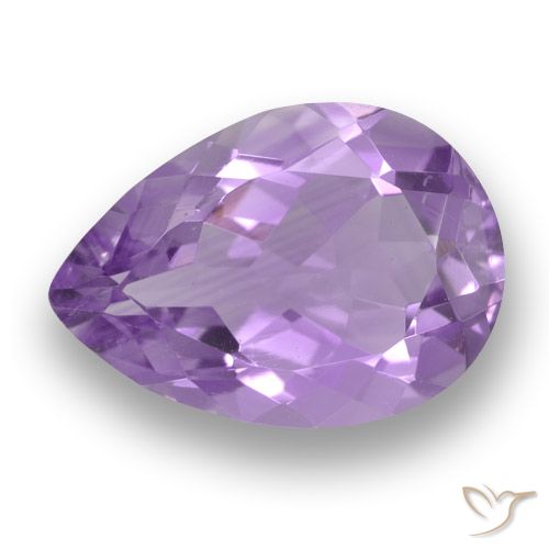 3.29ct Natürlicher Mittelviolett Amethyst, Birnenform, VVS