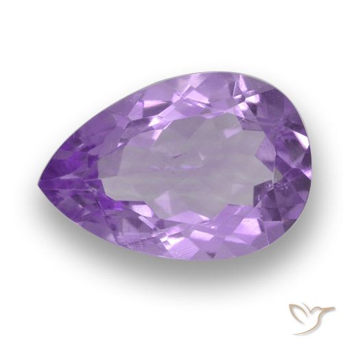 3.74ct Natürlicher Mittelviolett Amethyst, Birnenform, VS