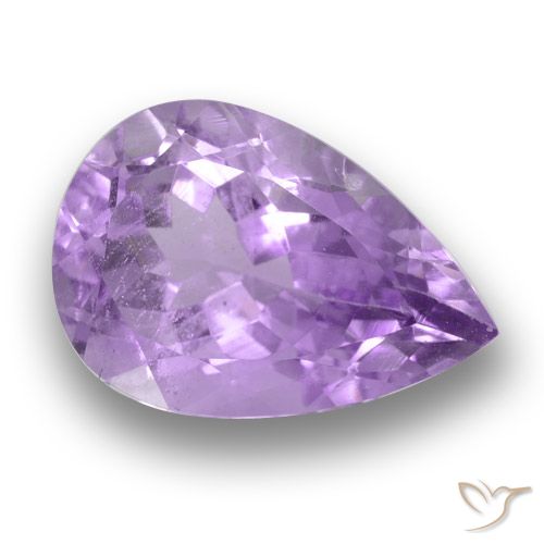 3.82ct Natürlicher Mittelviolett Amethyst, Birnenform, VS