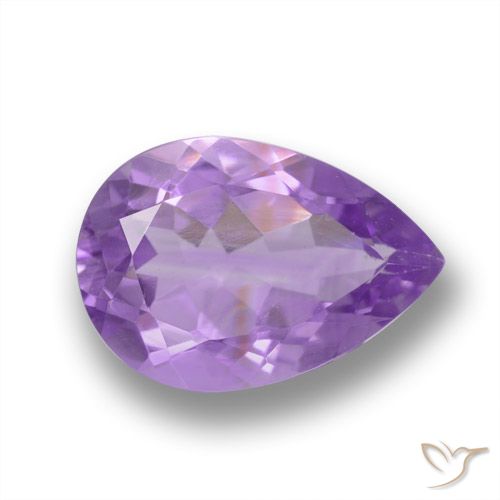 3.41ct Natürlicher Iris Violett Amethyst, Birnenform, VVS