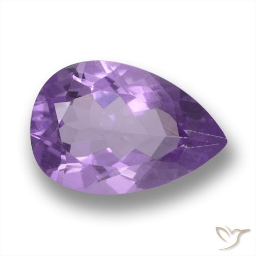 3.47ct Natürlicher tiefviolett Amethyst, Birnenform, VVS