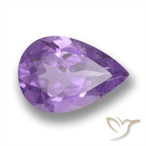 9,17 ctw natürlicher tiefviolett Amethyst, Birnenform, VVS