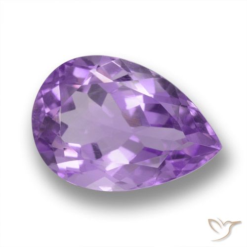 4.18ct Natürlicher tiefviolett Amethyst, Birnenform, VVS