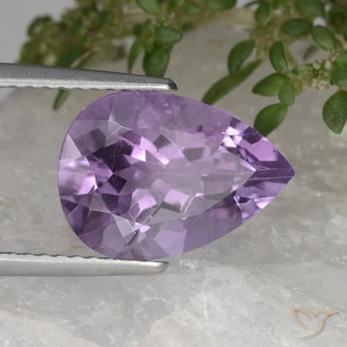 9,17 ctw natürlicher Mittelviolett Amethyst, Birnenform, VS