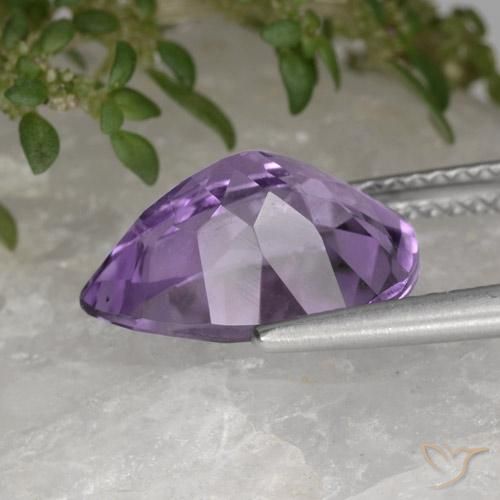 9,17 ctw natürlicher Mittelviolett Amethyst, Birnenform, VS