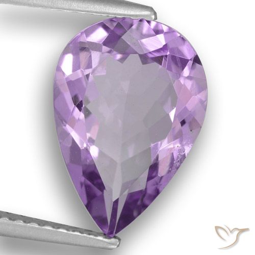 2.84ct Natürlicher Mittelviolett Amethyst, Birnenform, VS