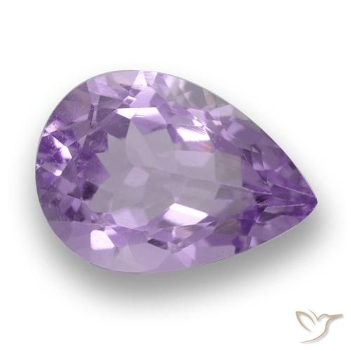 3.38ct Natürlicher Mittelviolettes Rosa Amethyst, Birnenform, VS