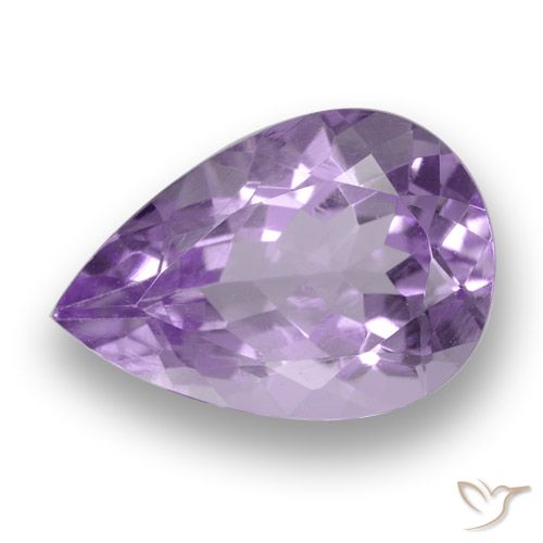 3.52ct Natürlicher Mittelviolettes Rosa Amethyst, Birnenform, VVS