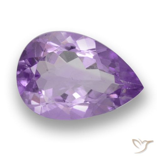 3.14ct Natürlicher Mittelviolett Amethyst, Birnenform, VS