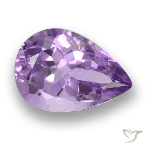 3.59ct Natürlicher Mittelviolett Amethyst, Birnenform, VS
