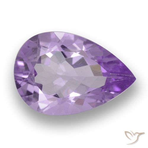 2.88ct Natürlicher Mittelviolett Amethyst, Birnenform, VS