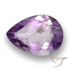 9,17 ctw natürlicher Lilaisch-violett Amethyst, Birnenform, VS