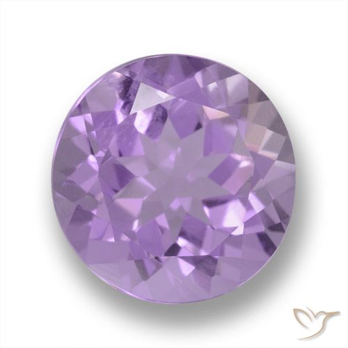 3.27ct Natürlicher Mittelviolett Amethyst, Runden, VVS