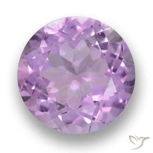 3.53ct Natürlicher Mittelrosa Violett Amethyst, Runden, VVS-VS