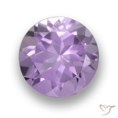 2.64ct Natürlicher Mittel-helles Violett Amethyst, Runden, VS