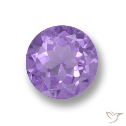 2.76ct Natürlicher Tiefes Irisviolett Amethyst, Runden, VVS