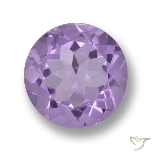 3.29ct Natürlicher Mittel-helles Violett Amethyst, Runden, VVS