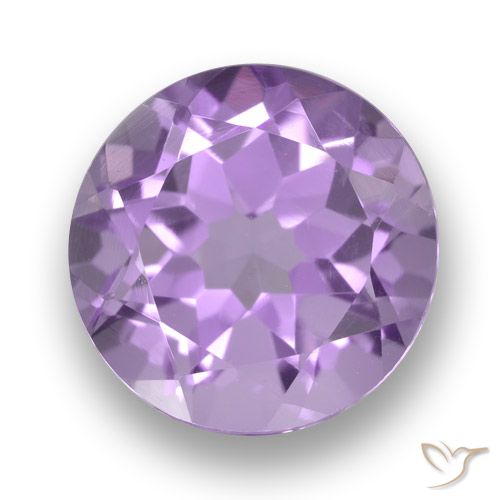 2.74ct Natürlicher Rosaig-violett Amethyst, Runden, VVS