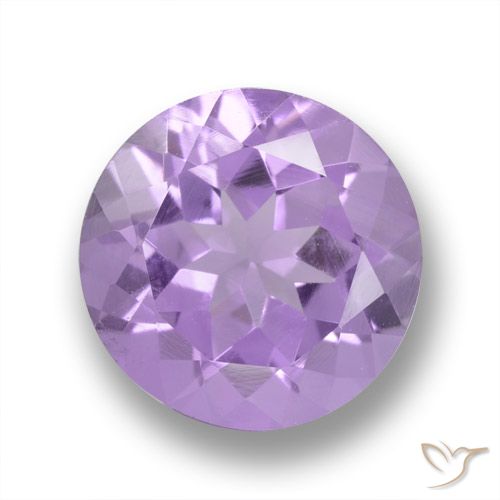 3.20ct Natürlicher Mittelviolett Amethyst, Runden, VVS