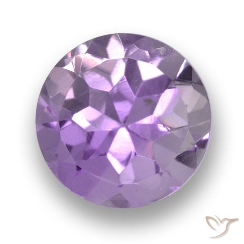 2.37ct Natürlicher Mittel-helles Violett Amethyst, Runden, VVS-VS