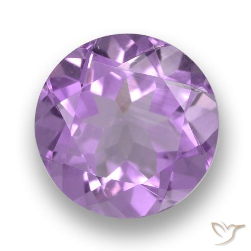 2.52ct Natürlicher Mittelrosa Violett Amethyst, Runden, VVS