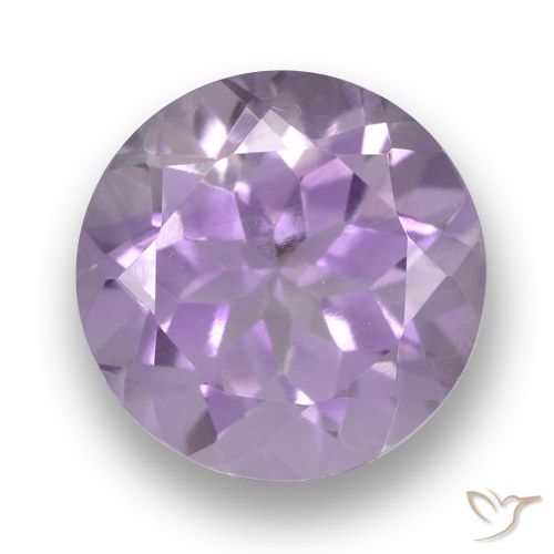 3.49ct Natürlicher hellviolett Amethyst, Runden, VVS