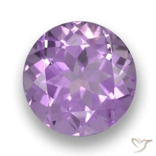 3.58ct Natürlicher Mittelrosa Violett Amethyst, Runden, VVS