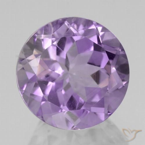 6.16ct Natürlicher Mittel-helles Violett Amethyst, Runden, VVS-VS