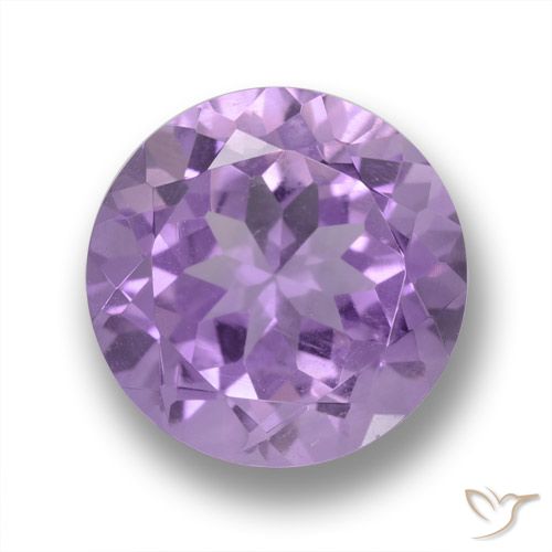 4.38ct Natürlicher Mittelviolett Amethyst, Runden, VVS-VS