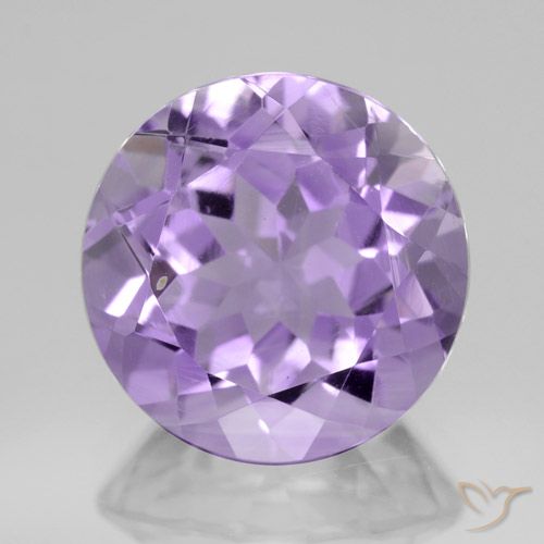 4.39ct Natürlicher Mittelviolett Amethyst, Runden, VVS-VS