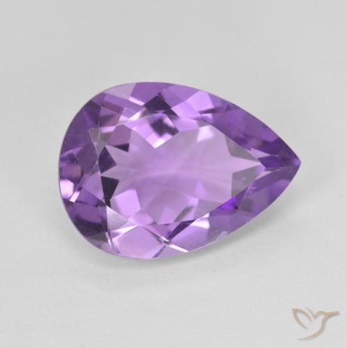 9,17 ctw natürlicher Mittelviolettes Violett Amethyst, Birnenform, VVS