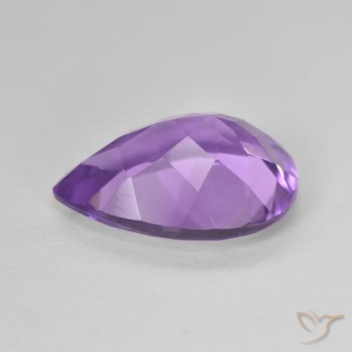 9,17 ctw natürlicher Mittelviolettes Violett Amethyst, Birnenform, VVS