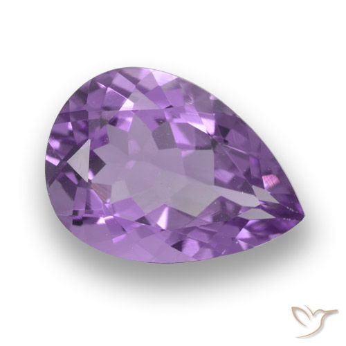 4.54ct Natürlicher tiefrosa-violett Amethyst, Birnenform, VVS