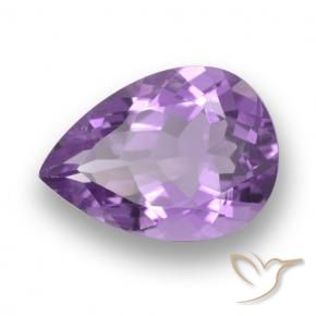 9,17 ctw natürlicher tiefrosa-violett Amethyst, Birnenform, VVS