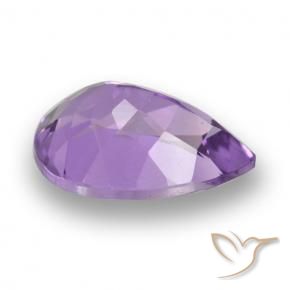 9,17 ctw natürlicher tiefrosa-violett Amethyst, Birnenform, VVS