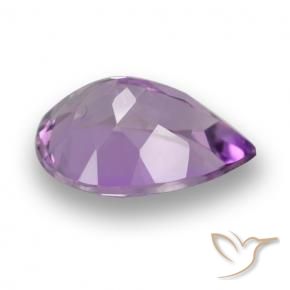 9,17 ctw natürlicher Mittel-Dunkelviolett Amethyst, Birnenform, VVS