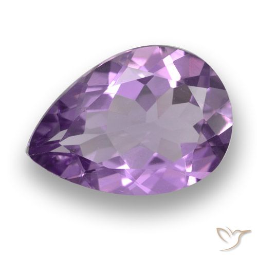 3.91ct Natürlicher Mittel Violett-Rosa Amethyst, Birnenform, VVS-VS