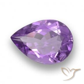 9,17 ctw natürlicher Intensives Violett Amethyst, Birnenform, VVS-VS