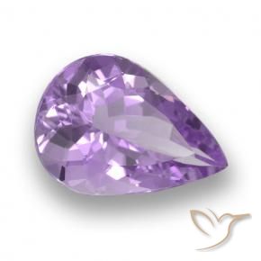 9,17 ctw natürlicher Rosaig-violett Amethyst, Birnenform, VVS