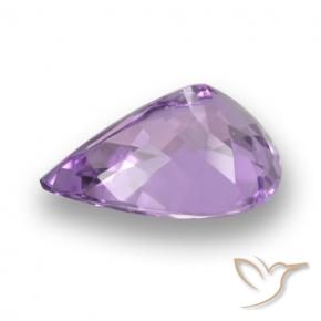 9,17 ctw natürlicher Rosaig-violett Amethyst, Birnenform, VVS