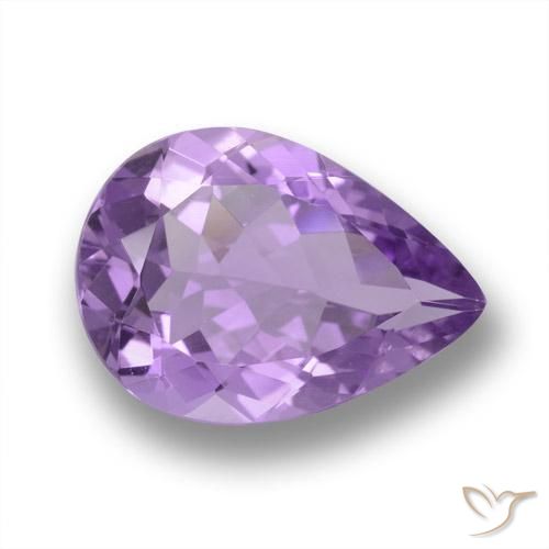 4.18ct Natürlicher Mittelviolett Amethyst, Birnenform, VVS